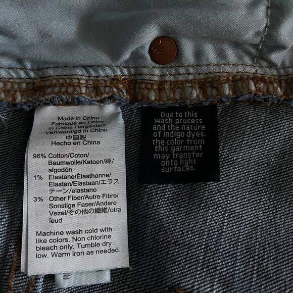 Madewell Stretch Denim Pegged Skirt in Bellhaven Wash: Cutout Edition Size L - Picture 7 of 14